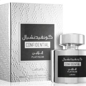 Confidential Platinum de Lattafa 100 ML Versión EDP Tendencia Masculino